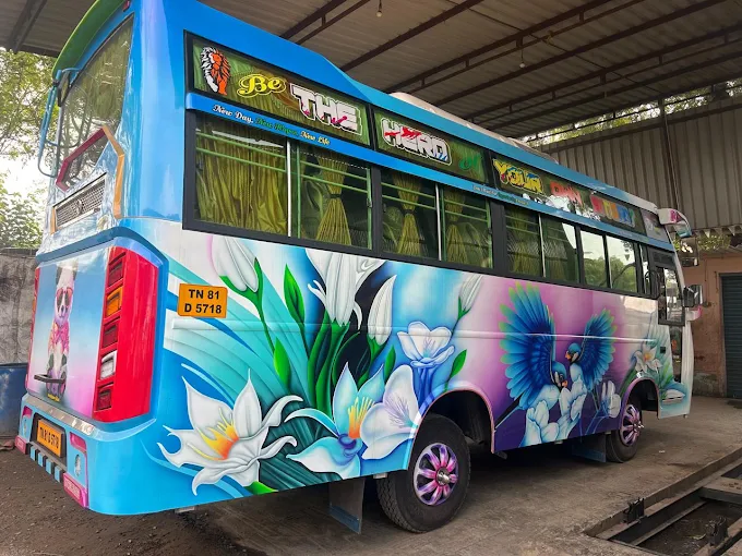 Saaisri travels mini bus for tours
